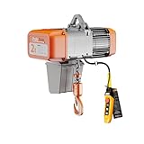 Prowinch 2 Ton 4400 lbs Electric Chain Hoist 3-Phase 208-240V, 1-Speed 60HZ & 16ft Lifting Height with G100 Nickel Chain, Heavy-Duty H4/M5 for Shop, Warehouse, Factory & Industrial Lifting