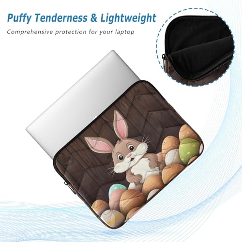 Funda para portátil 13-14 pulgadas con diseño conejo de Pascua miniatura 5