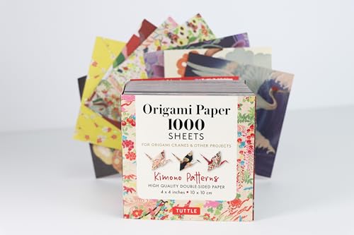 Origami Paper 1,000 Sheets Kimono Patterns 4 (10 CM): Tuttle Origami Paper: Double-Sided Origami She
