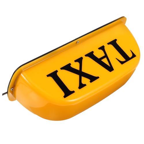 Panneau lumineux de taxi magnétique Homoyoyo jaune antichoc et facile à fixer