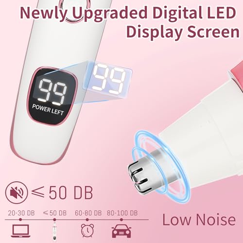 Image of Nose and Ear Hair Trimmer for Women Men,2 in 1 LED Display Eyebrow Hair Trimmer with USB Rechargeable,2026 Portble Waterproof Facial Hair Removal with Dual-Edge Blades for Travel (Bronze)