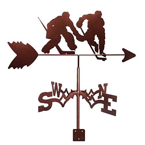 Girouette hockey sur glace métal indicateur direction vent jardin extérieur