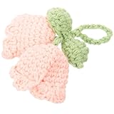 BESPORTBLE Handgefertigter Häkelblumen anhänger aus Baumwollfaden Langlebiger Schlüsselanhänger und Auto innenraum dekor Leichtes Kleines Design für Taschen Rucksack und Geschenk