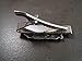 Handmade Oxidized Silver Rhinoceros Tie Bar