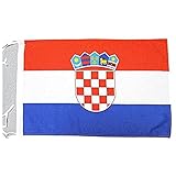 az flag bandiera croazia 45x30cm - bandierina croata 30 x 45 cm cordicelle