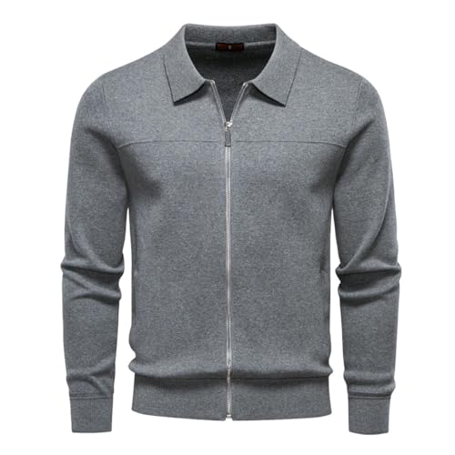 Chaqueta con cremallera para hombre un abrigo casual de negocios ideal para otoño