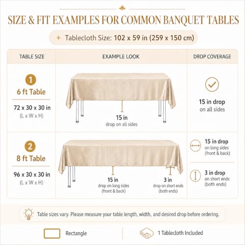 Velvet Tablecloth 102 x 60 Inch Rectangle, Washable Non-Slip Plush by Marine Butterfly - Used condition - Image 3