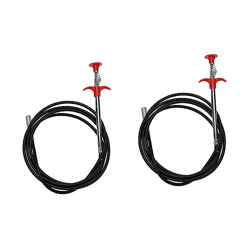 TEHAUX 2pcs Toilet Auger Plunger Alternative Drain Clean Claw for
