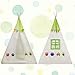 LALIFIT Kids Teepee Children Play Tent Children's Foldable Play House Tipi Wigwam Kids Room Decor for Indoor Outdoor Use Photo Prop Pictured