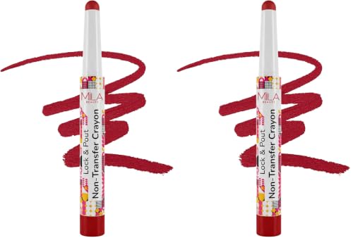 Image of Mila Beaute Lock & Pout Matte Crayon Lipstick for Women I Smudge Proof & Transfer-Proof Lipstick I Hydrating with Ceramides & Shea Butter I Highly Pigmented & Glides Smoothly | Suitable for Indian Skin Tones - Moody