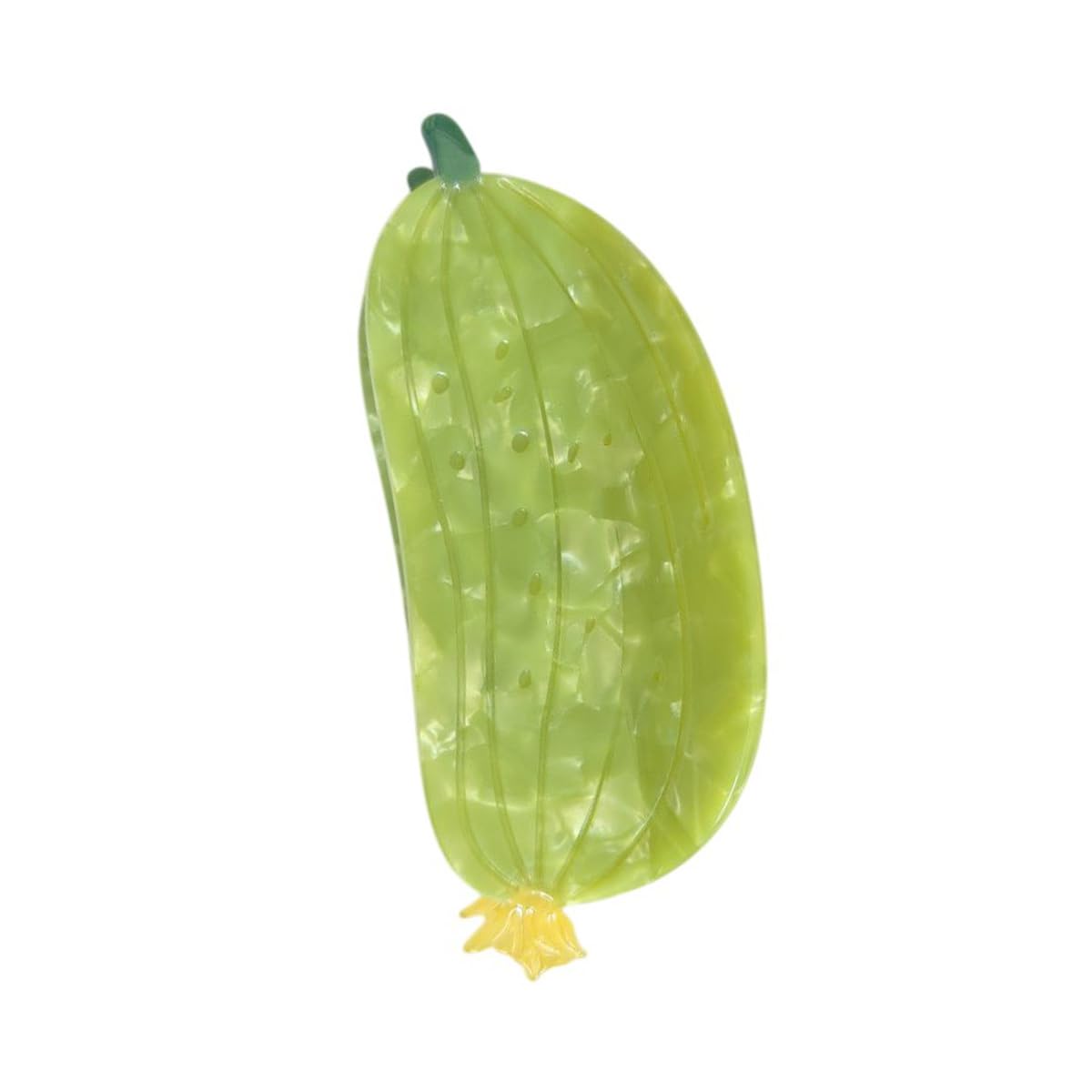 Funny Cucumber Hair Clip,Acetate Claw Clips,Novelty Cucumber Hair Clips for Women,Green