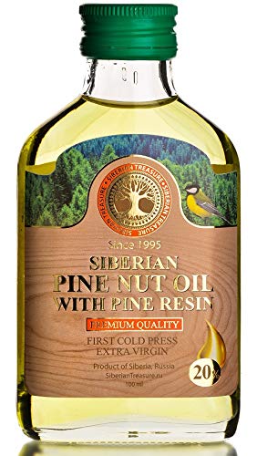 Siberian Pine Nut Oil Enriched with Pine Resin – 20%, Premium Quality, Extra Virgin, First Cold Press, 100 ml – 3.4 Fl Oz - Thumbnail 2