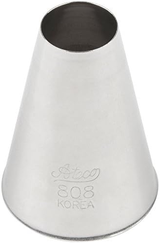 Ateco # 808 - Plain Pastry Tip .63'' Opening Diameter- Stainless Steel