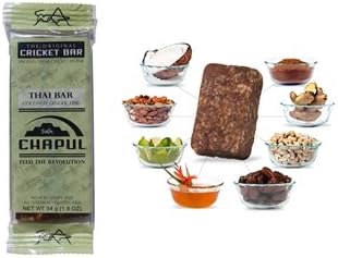 Chapul Cricket Flour Bars (Box of 12) (Thai Bar- Coconut Ginger & Lime)