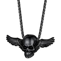 4. Wings Skull-Black