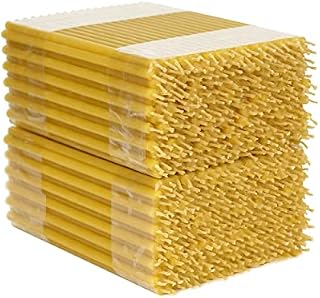 NKlaus 175g. Beeswax Altar Candles Church Quality Thin Candles Ritual Candles (Approx. 50 Pieces) 36261