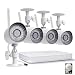 Funlux 4 Channel 1080p HDMI NVR 4 720p HD Indoor Outdoor Wireless Home Security Camera System 500GB Hard Drive