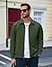 MAGCOMSEN Lightweight Jacket for Men Fashion Casual Jackets Light Golf Jacket Work Coat and Jackets Army Green,2XL