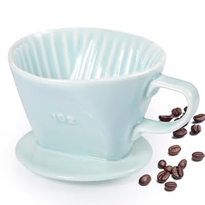 Noarixa Green Keramik Kaffee Aufgießer Hellblau