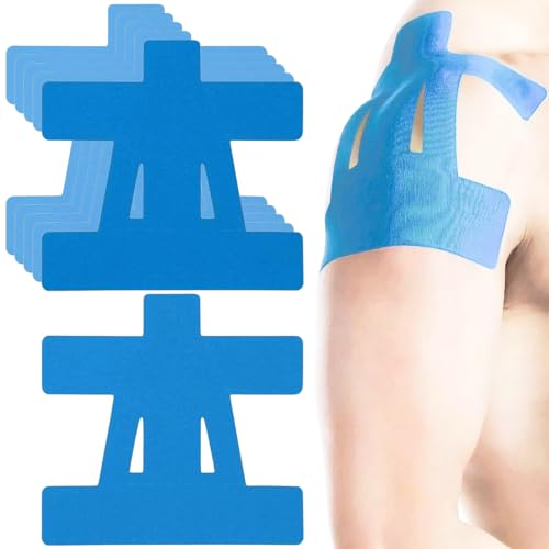 Precut Kinesiology Tape for Shoulder Support – 6 Count Waterproof