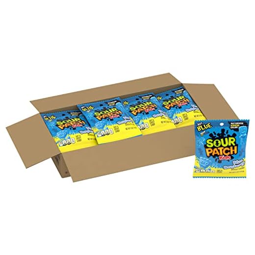 SOUR PATCH KIDS Blue Raspberry Soft & Chewy Candy, 12-5 oz Bags