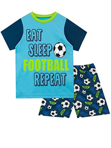 Harry Bear Boys Short Pyjamas Football Blue 6-7 Years