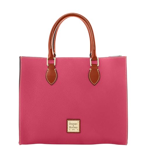 Dooney & Bourke Women's Janine Satchel in Pebble Grain Leather, Large Handbag with Adjustable & Detachable Shoulder Strap