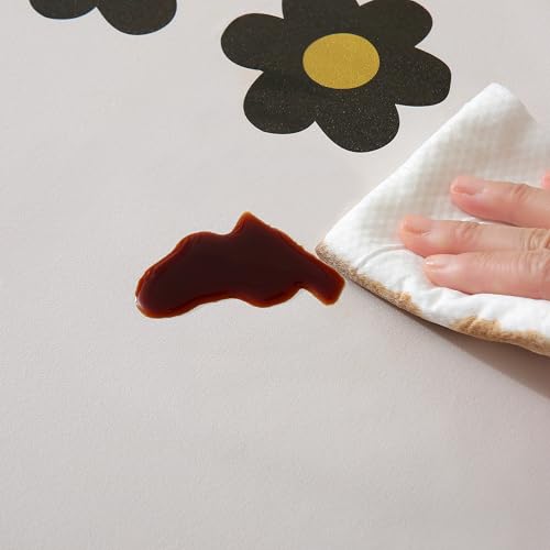 Rayapot PVC Wachstischdecke Schmutzabweisend Tischdecke, Kunststoff Abwaschbar Zuschneidbar Tischdecke, Plastik Wasserdicht Tischtuch… – Ansicht 5