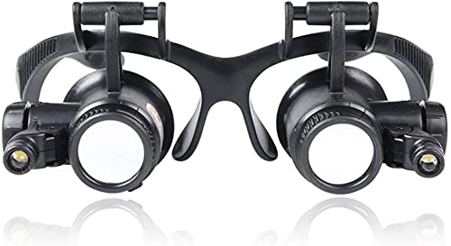 Loupe montée sur la tête avec lumière LED mains libres pour l'usinage