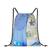 Bytkmry Ast bedeckt mit Schnee-Kordelzug-Tasche, Fitnessstudio, mit Tasche, wasserabweisend, Sportsack, Reisen, Strand, Schultasche für Männer und Frauen, Regal in Bootsform, Einheitsgröße