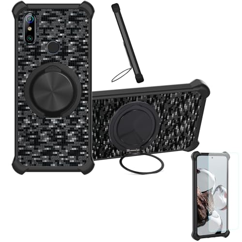 �Ή� Elephone U3h �P�[�X Phone Case [1�� 9H+�d�x���� �K���X�t�B����][360°��]���X�^���h�A�}�O�l�b�g��]CX-11-HEI