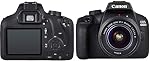 Canon EOS 4000D / Rebel T100 DSLR Camera with 18-55mm Lens + Creative Filter Set, EOS Camera Bag + Sandisk Ultra 64GB Card + 6AVE Electronics Cleaning Set, and More (International Model) (Renewed)
