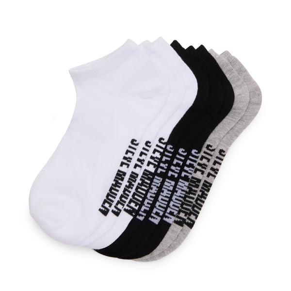 STEVE MADDEN Pacote com 8 cortes baixos sólidos, branco, cinza, preto, pacote com 8, 9-11