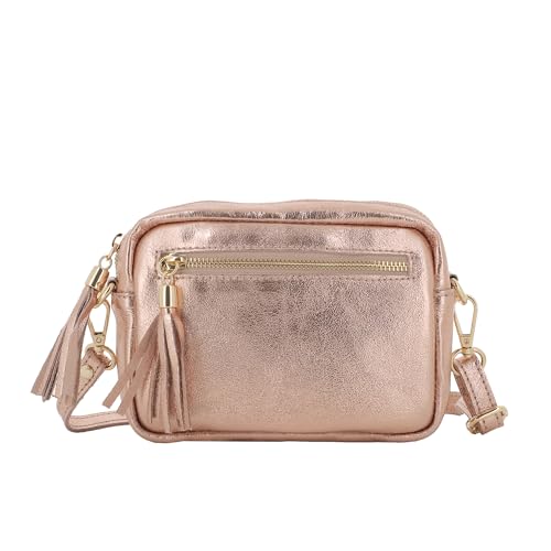Cuir Irisé Brillant Sac Bandoulière Femme - Besace de Ville Fourre-tout Chic Tendence