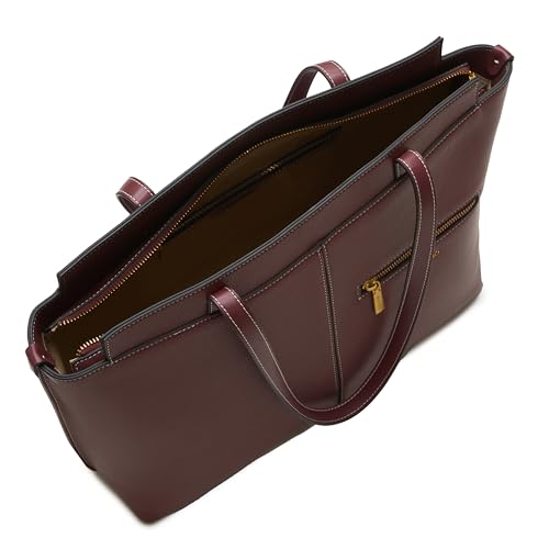Image of Miraggio Linda 16 Inch Laptop Tote Bag For Women Office Use | Office Tote Bag With Zipper Closure | Stylish Totes