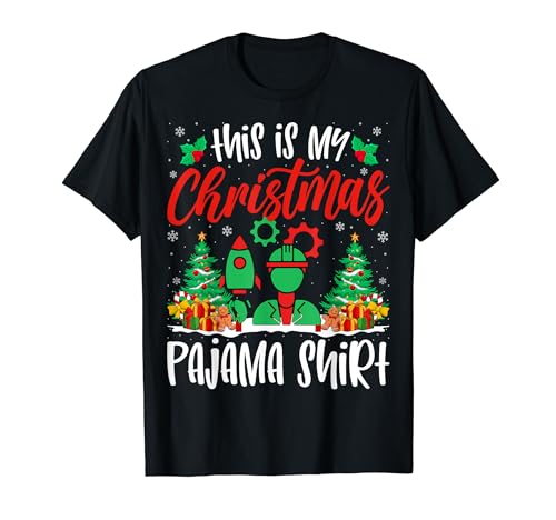 Aerospace Engineering Xmas Pajama Shirt Christmas Holiday Camiseta