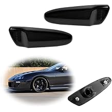 عدسة مدخنة علامة جانبية خفيفة رفرف الإسكان متوافق مع 1997 1998 تويوتا SUPRA MK.4 & 2000-2005 تويوتا سيليكا
