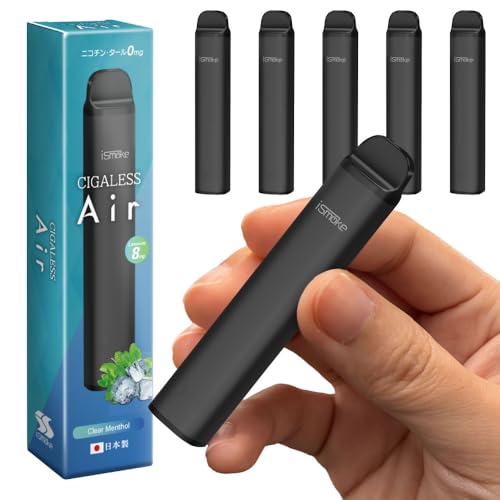ismoke CIGALESS Air dq^oR ĝ 2500z\ VAPE e  jR` ^[ ACX[N VKX GAt[ o͒(d 8mg, NA\[ 5{)