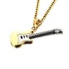 PACKOVE Music Guitar Necklace Stainless Steel Guitar Necklace Music Punk Pendants s Musical Jewelry For Men Women #3