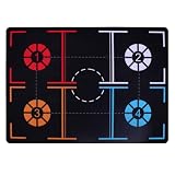 Baoblaze Children Training Pad Esterilla de Baloncesto para Tapete de Pies Alfombra de Entrenamiento Colchoneta de Dribbling Goma y Tejido con Respaldo, 107cm 76cm 3.5mm