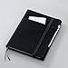 KOKUYO Systemic Cover Notebook, with One A5, B 6mm Ruled, 28 Lines, 50 Sheets, Twin Ring Edge Title Notebook, Black, Japan Import (NO-685B-D)