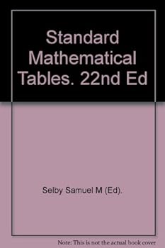 Hardcover Standard Mathematical Tables. 22nd Ed Book