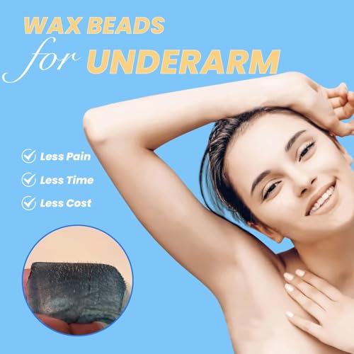 Image of 17.5 Oz Hair Wax Beans by Charmonic, Hard Body Wax Beans, Hair Removal Depilatory Wax European Beads for Women Men 500g /1.1 lb(Chamomile)