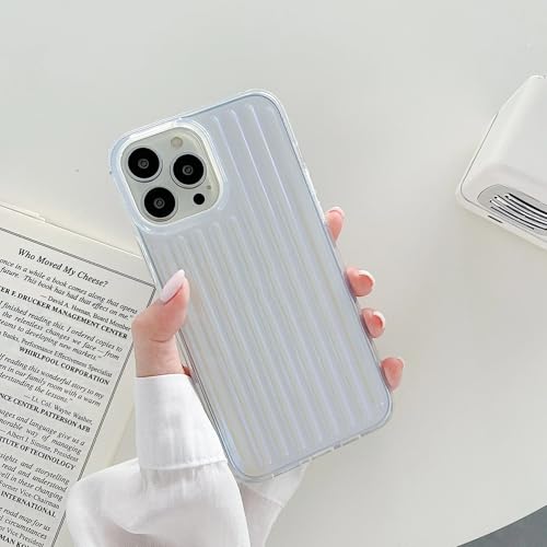 Coque de téléphone de luxe dégradé laser iPhone 16 transparente