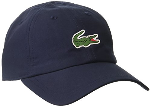 Lacoste Men's Sport Tennis Microfiber Crocodile Cap, One Size, Navy Blue