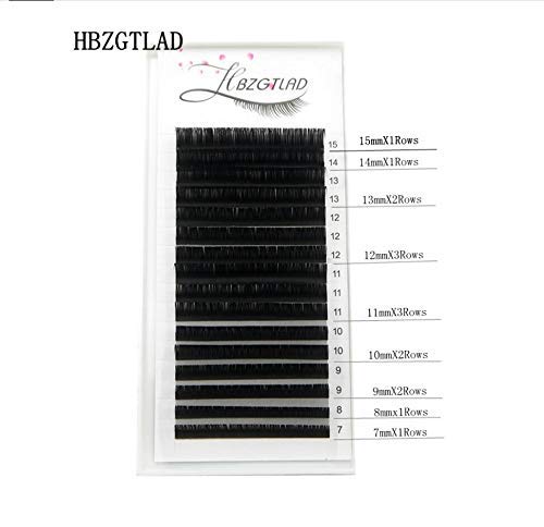 Miniatura 8 de HBZGTLAD Pestañas individuales de visón sintético UCDDD de 0.315-0.787 in para profesionales, extensión de pestañas de visón suave (0.003 in-D,