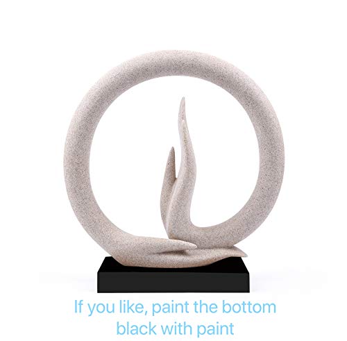 Carefree Fish Desert Sandstone Buddha Hand Statue Yoga Decor The Art of Minimalism Valuable Collection (Solid 6.6 Pounds… - Image 5