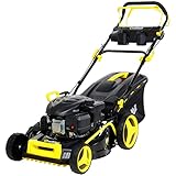 ✔ 5 in 1 ► Mähen in Fangkorb ► Häcksler ► Mulcher ► Zerkleinerer ► Heck- / Seitenauswurf ✔ Produktgewicht ► 34.0 kg ✔ Griffhöhe ► 115 cm