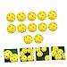 KICHOUSE 12pcs Bright Lightweight Golf Training Balls Hallow Balls for Golfing Practice Training