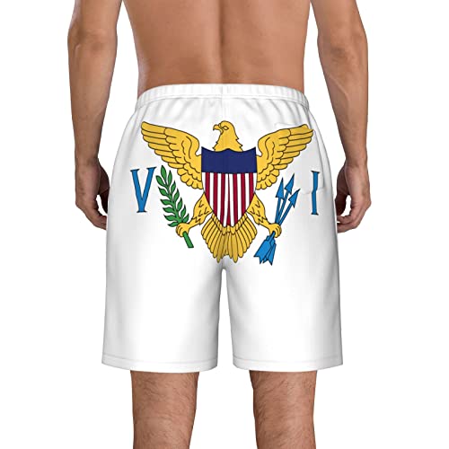 Flag of United States Virgin Islands Men'S Beach Shorts Board Trunks Classic Bathing Suits Quick Dry Boxer Briefs3